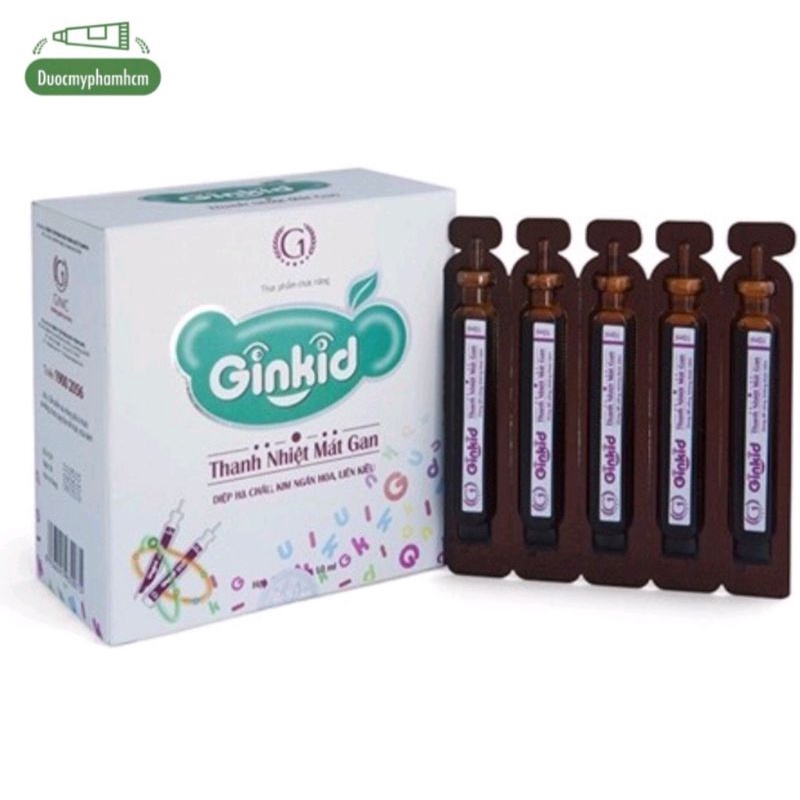 Thanh nhiệt mát gan cho trẻ em ginkid dạng ống tiện lợi