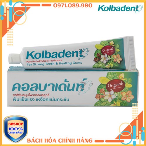 Kem Đánh Răng Thảo Dược Thuần Khiết Kolbadent Herbal 160g (Thái Lan)