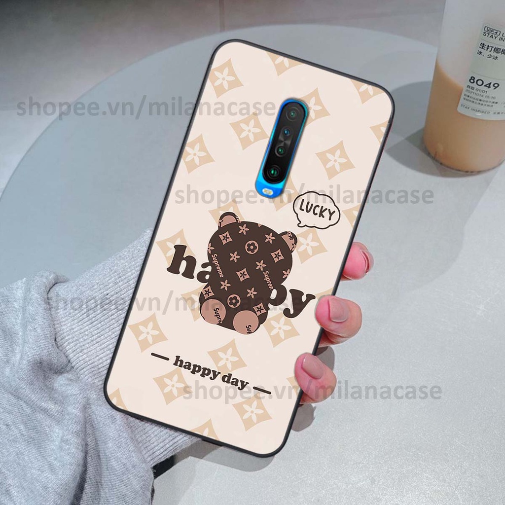 Ốp Xiaomi Redmi K30 / Redmi K30 5G gấu be@rBrick gấu Teddy Kaws siêu đẹp, phong cách, cá tính