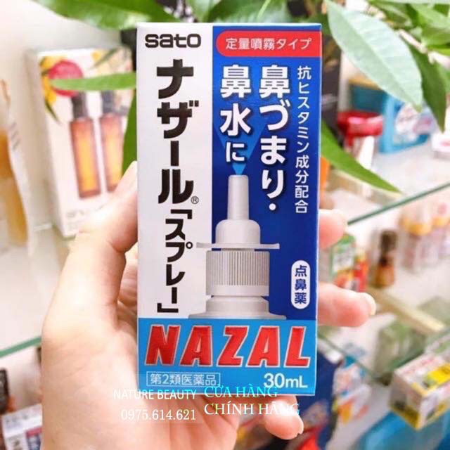 Xịt mũi Sato Nazal Nhật Bản 30ml