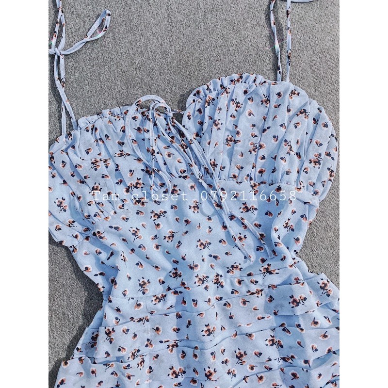 Đầm hoa 2 dây - TK418