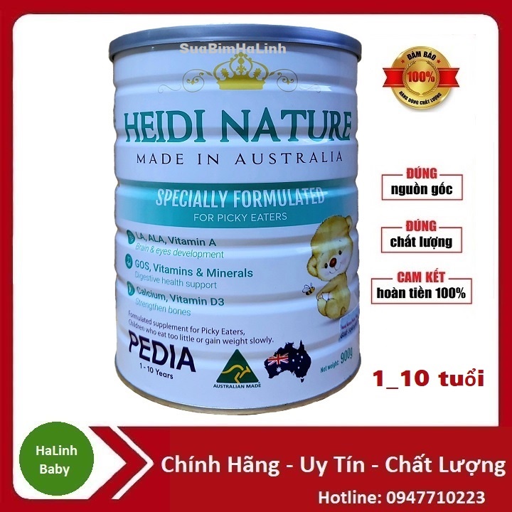 Sữa bột Heidi Baby, Pedia 900g [Date mới nhất]