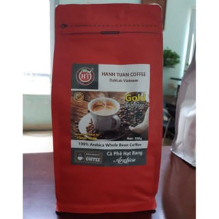 Cà phê sạch hạt rang Arabica nguyên chất 500g - The Alpha Coffee