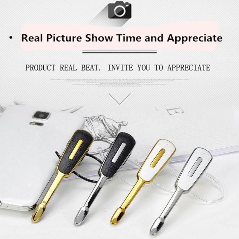 HM1000 Bluetooth Earphone Earloop Handsfree Business Sports Headset Stereo Auriculares With Mic For All Phone