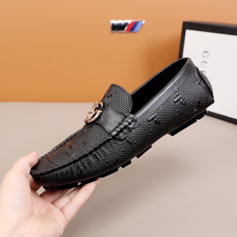 Giày lười da nam Gucci GC da thật cao cấp dập vân nổi