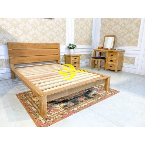 Giường ngủ gỗ sồi mỹ 1.4m