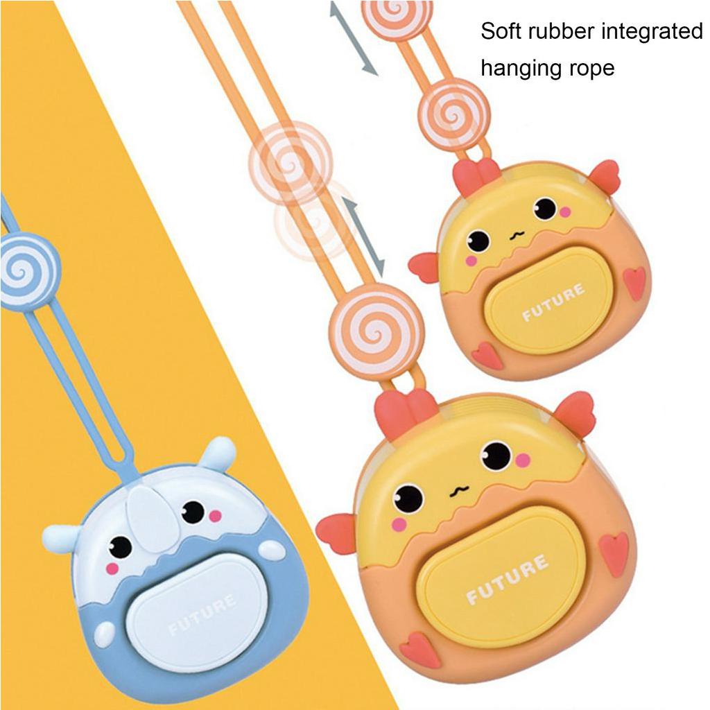 Quạt Làm Mát Mini 500mAh Thiết Kế Hình Quả Trứng Hoạt Hình 3 Tốc Độ Có Thể Sạc Lại Cho Bé