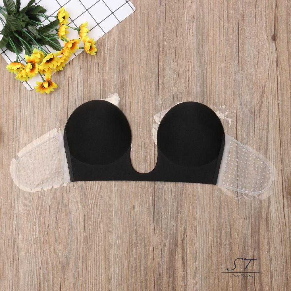 Áo Ngực Không Dây Hở Lưng Hình Chữ U Bằng Silicone Tự Dính Cho Nữ CY03