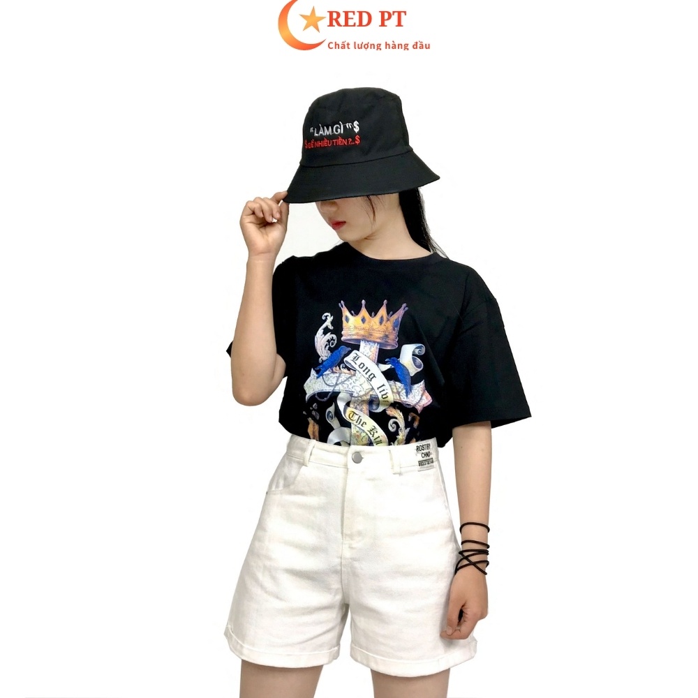 Áo unisex nữ, áo thun đen cho nam và nữ 100 cotton co dãn 4 chiều