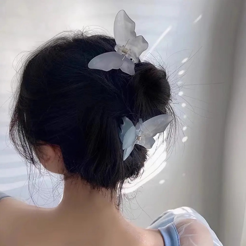 Kẹp Tóc Hình Bướm Màu Sắc Dễ Thương Phong Cách Hàn Quốc