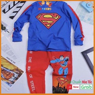 [XẢ KHO] Bộ dài tay quần áo siêu nhân siêu anh hùng 2019