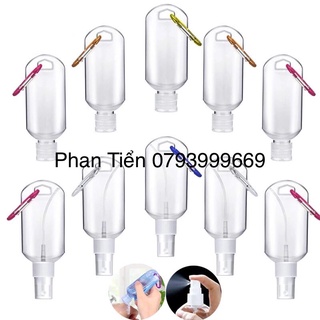 Chai xịt cồn mini có móc khoá