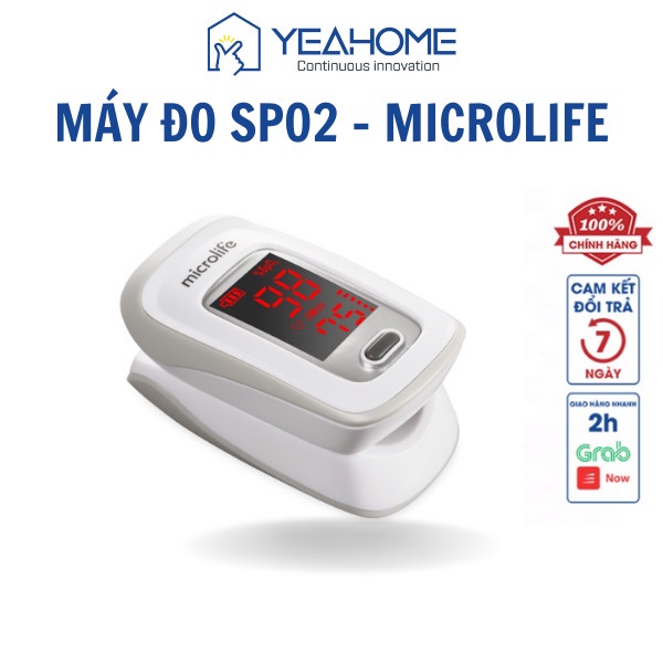 Máy SPO2 Đo Nồng Độ Oxy Máu Microlife OXY200 Chính Hãng, Độ Chuẩn Xác Cao, Chứng Nhận FDA Hoa Kỳ - Yeahome Care