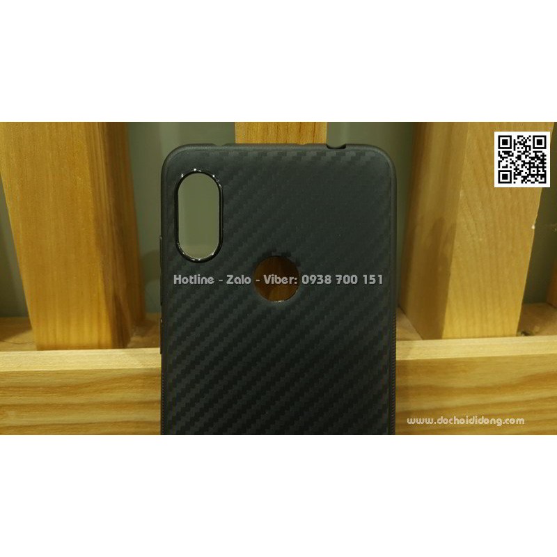 Ốp lưng Xiaomi Redmi Note 6 Pro dẻo carbon