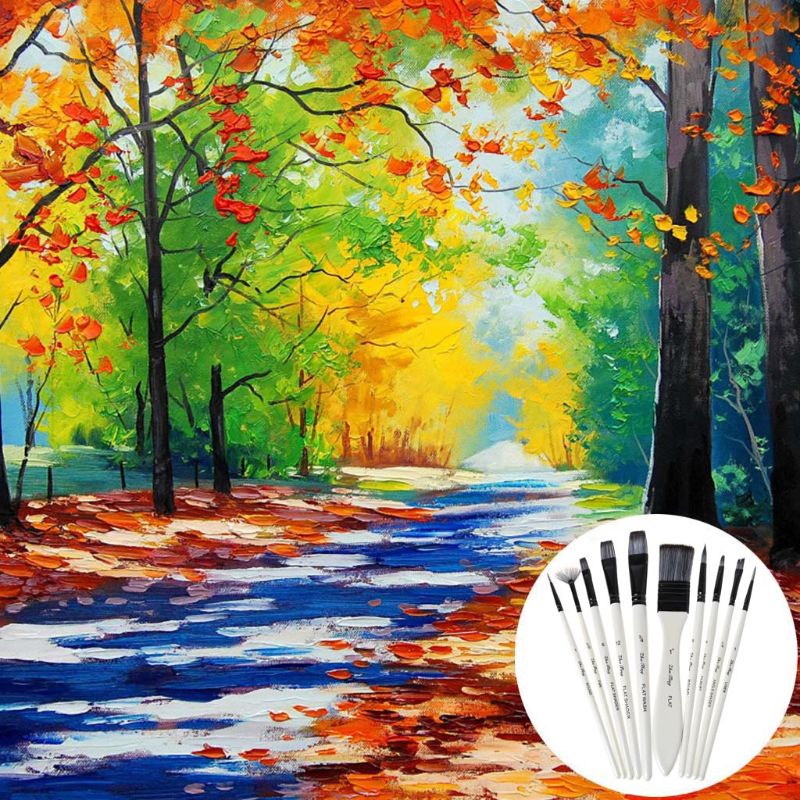 Set 10 Cọ Vẽ Màu Nước Chuyên Nghiệp