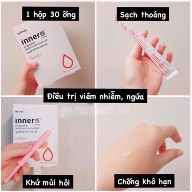 [ KHỦNG] Inner gel, Inner Wettrust full hộp 30 ống Hàn Quốc chính hãng