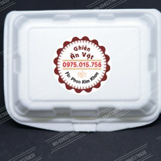 1 mét tem nhựa pvc thiết kế & in theo yêu cầu, cắt bế sẵn theo hình