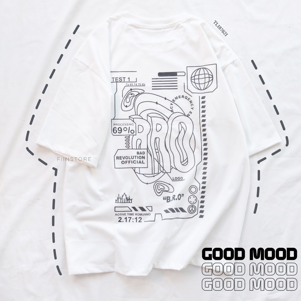 Áo thun tay lỡ basic BRO - ÁO PHÔNG BASIC BY FIINSTORE