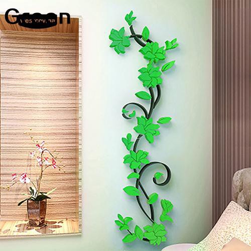 Hoa trang trí 3D dán tường