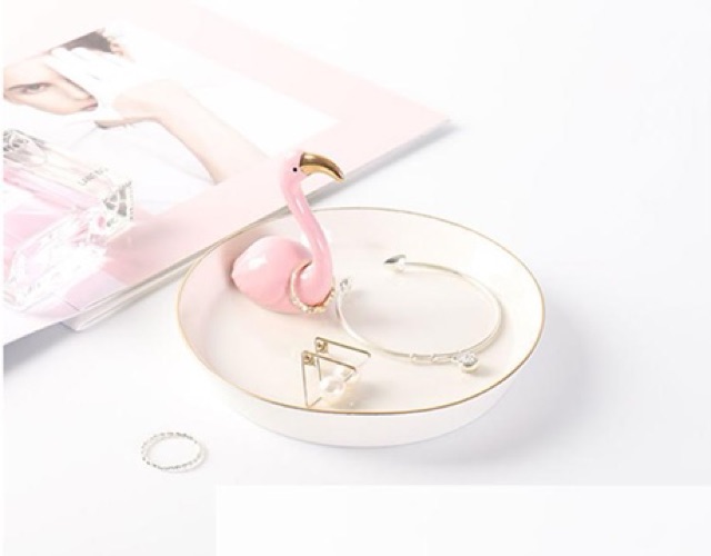 Dĩa đựng trang sức, trưng bày trang trí không gian siêu xinh, chất liệu sứ, quà tặng