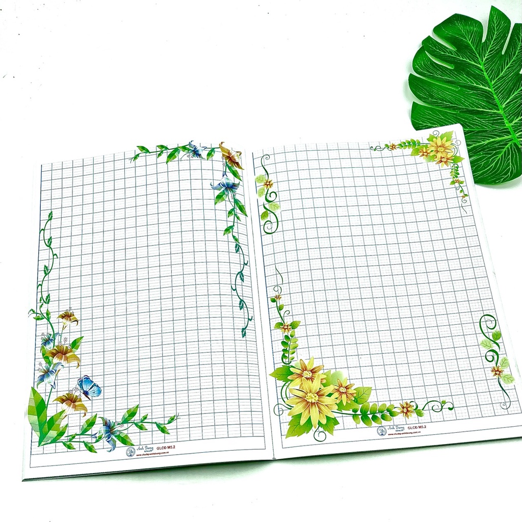 Sổ nhật ký luyện viết chữ đẹp Bút mài thầy Ánh cao cấp 108 trang