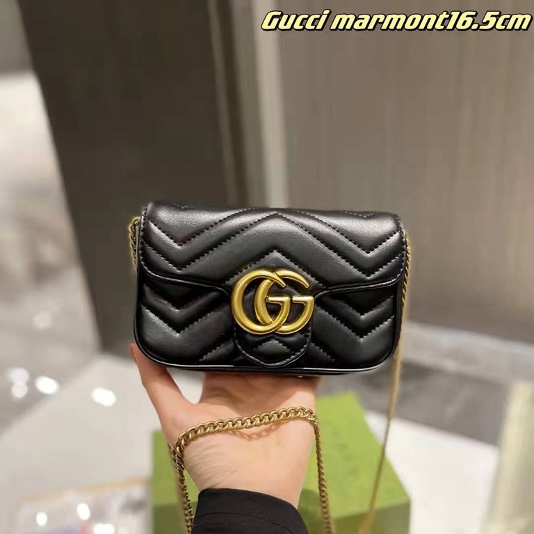 Túi Đeo Chéo Thêu Trái Tim Phong Cách Mới 2023 Mini 16.5cm Không Kèm Hộp Quà GG777777