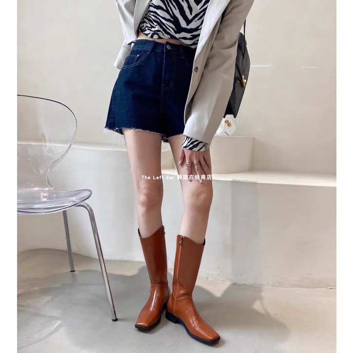 Giày boot cao cổ nâu