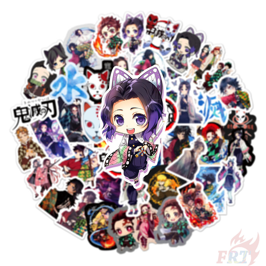 ❉ Demon Slayer Series 06 Stickers ❉ 50Pcs/Set  DIY Fashion Mixed Waterproof Doodle Decals Stickers
