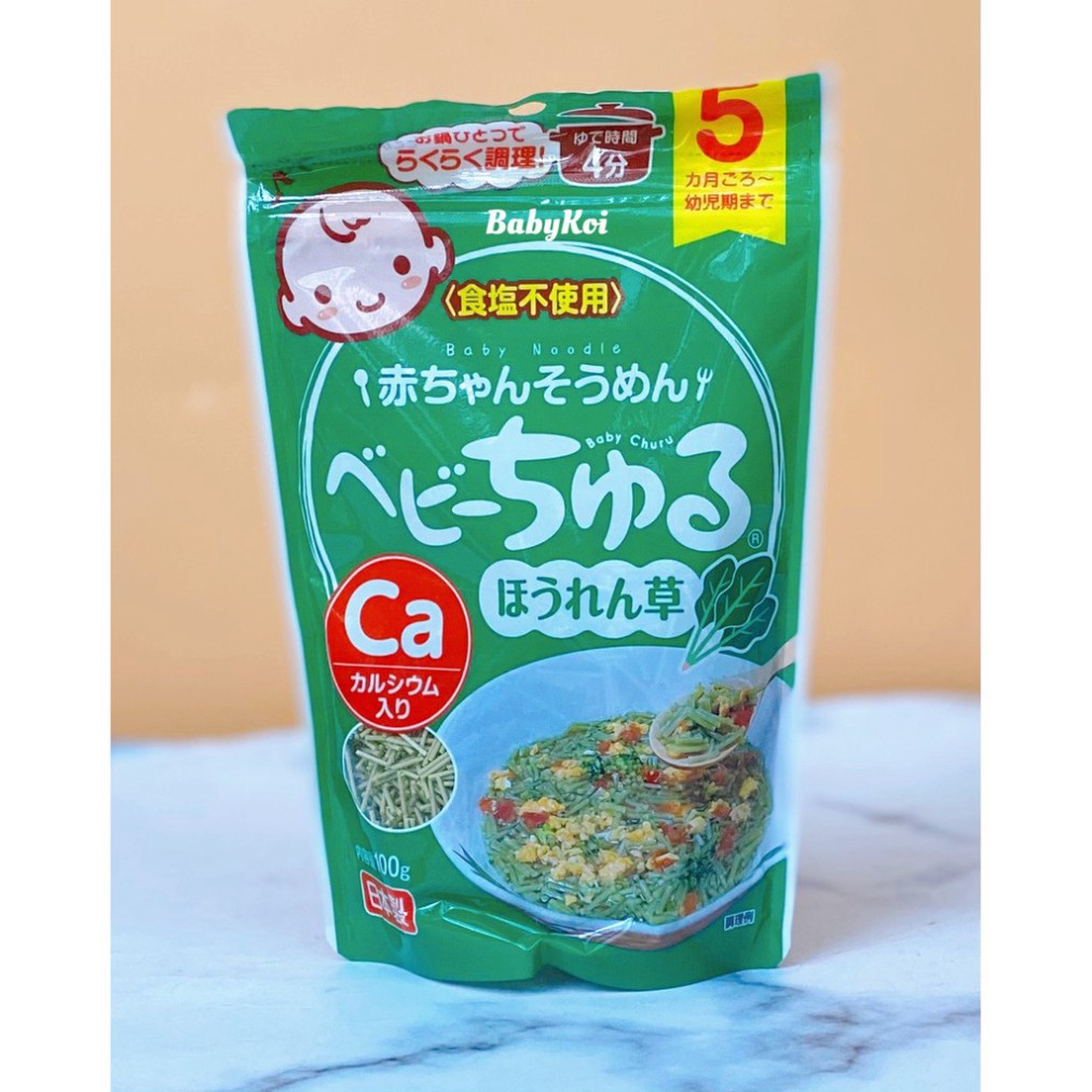 Mì Somen rau củ Baby Churu cho bé ăn dặm từ 5 tháng (date 2022)