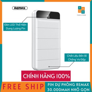 [CHÍNH HÃNG 100%] Pin Sạc Dự Phòng Remax RPP 141 Dung Lượng 30000mAh
