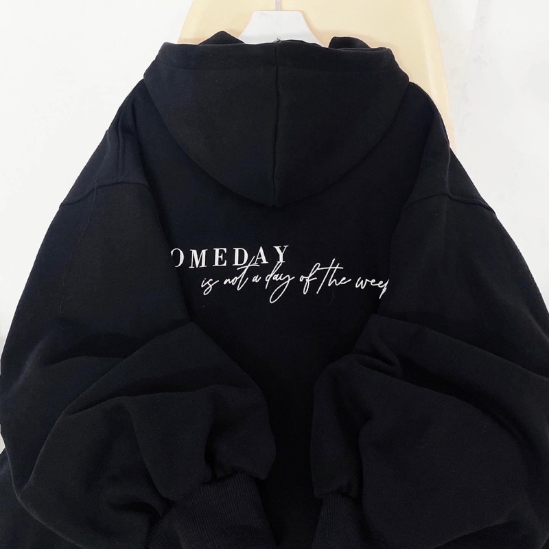 [ sẵn ] Áo Khoác Nỉ Form Rộng Dây Kéo SOMEDAY ulzzang unisex pqk | BigBuy360 - bigbuy360.vn