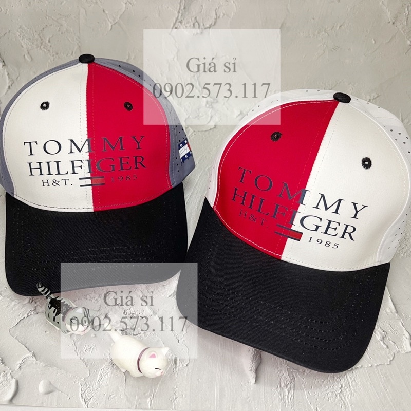 Nón kết lưỡi trai dù lỗ in TOMY cá tính thể thao thoáng mát thời trang nam nữ