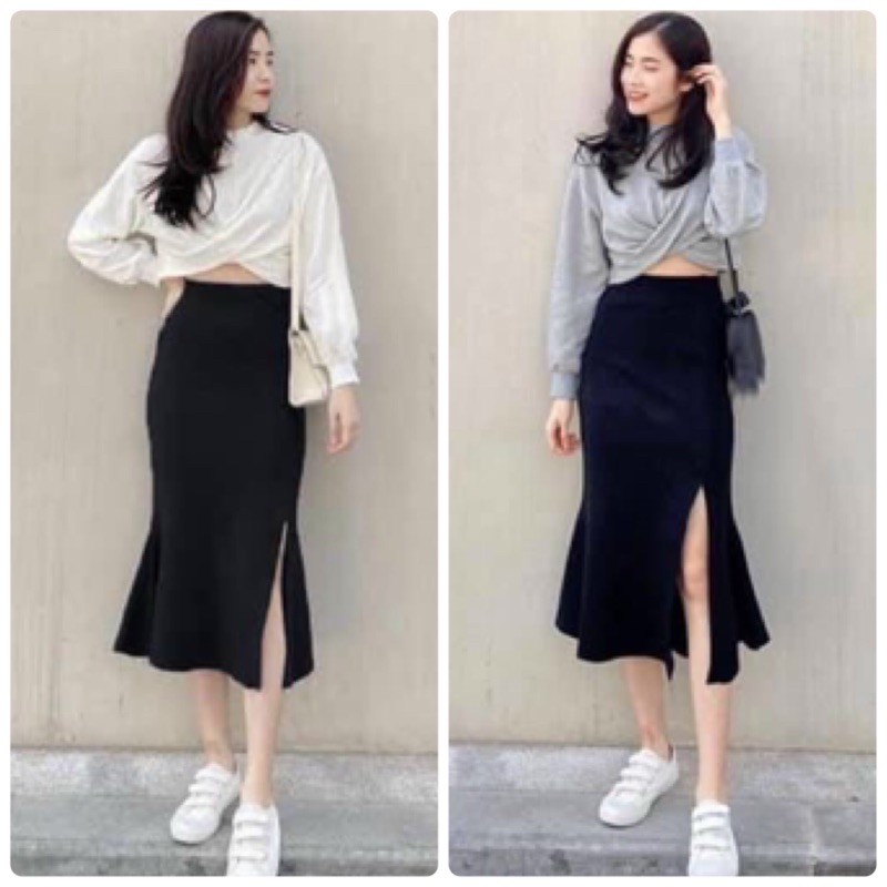 SET ÁO XOẮN EO CHÂN VÁY XẺ