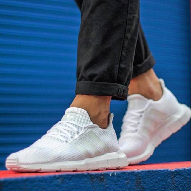 Giày Thể Thao Adidas Swift Run Knit All White 37-45 Cho Nam Nữ