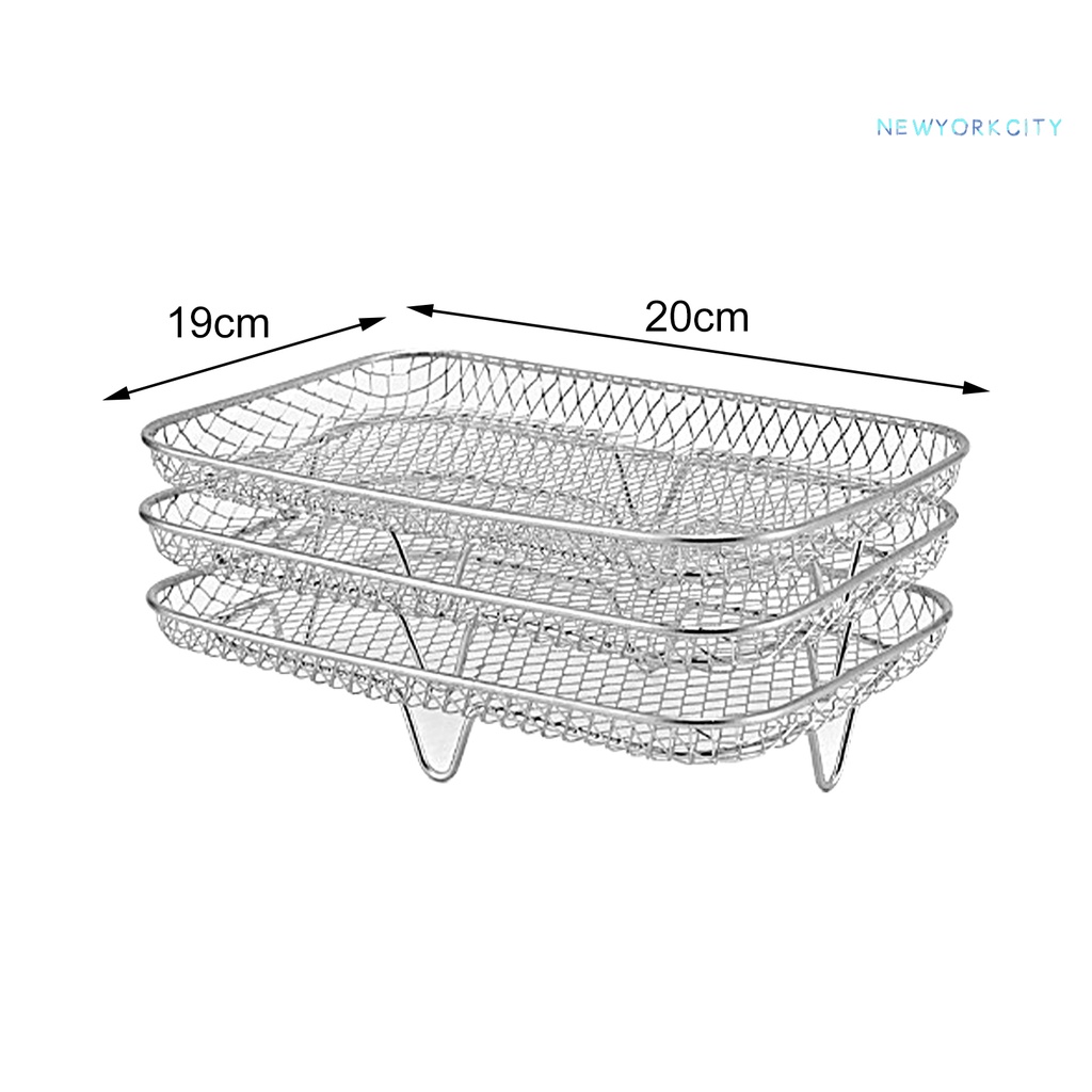 Set 3 Giá Đỡ Nồi Chiên Bằng Thép Không Gỉ Cách Nhiệt Tiện Dụng Cho Nhà Bếp
