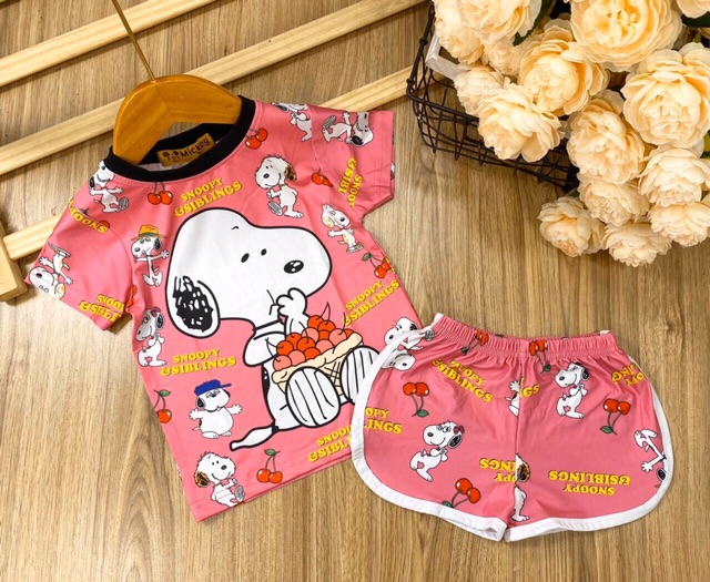 Bộ đùi bé gái thun lạnh mát mịn siêu yêu {size 8-36kg}