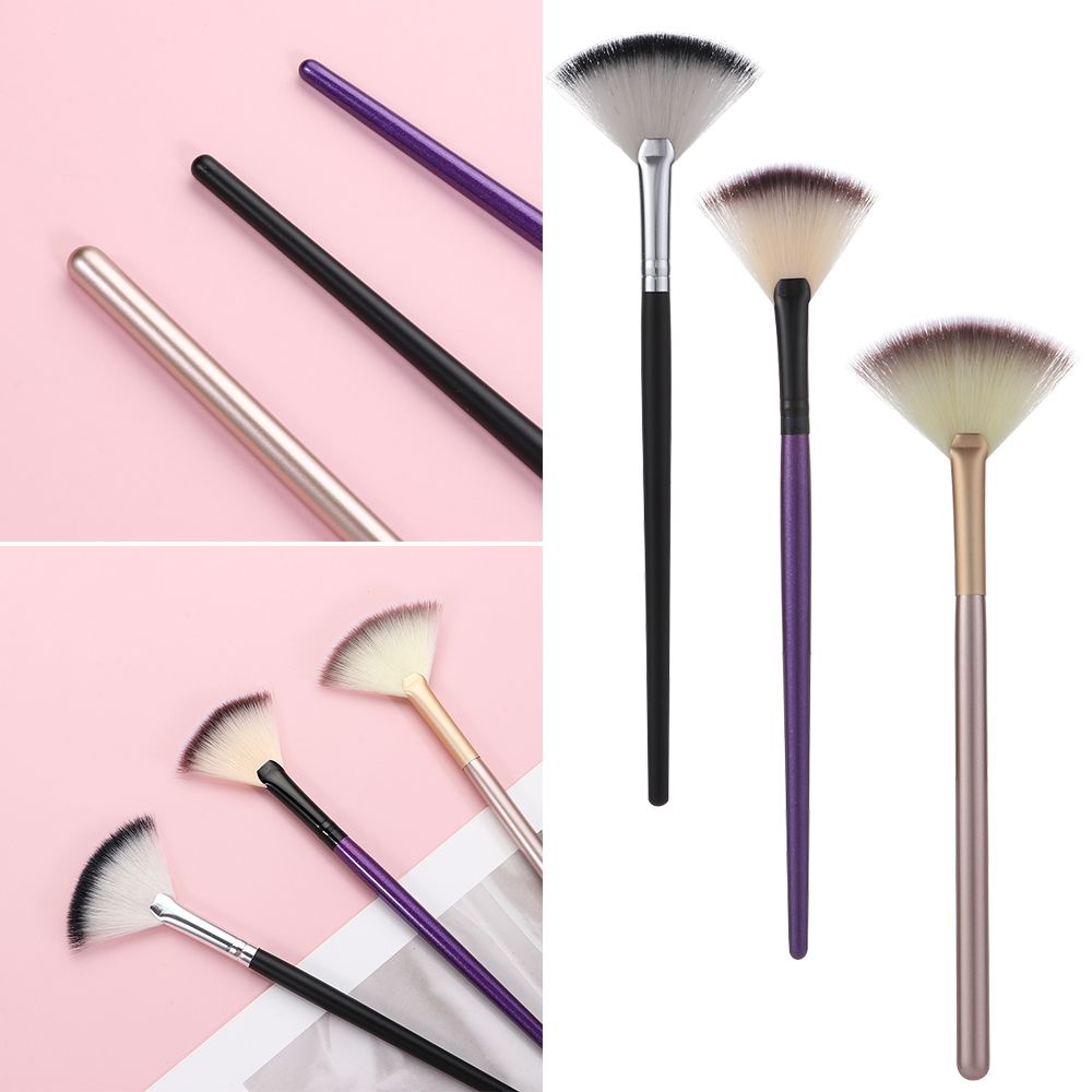 [Hàng mới về] Cọ trang điểm MIHAN1 sợi lông mềm mại dạng quạt rộng cho da mặt