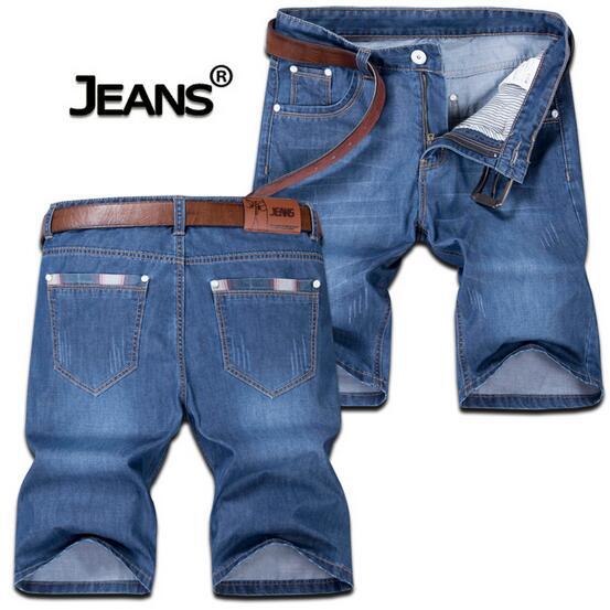 Seluar Quần Short Jeans Ống Rộng Phối Khóa Kéo Thời Trang Mùa Hè Hàn Quốc Cho Nam