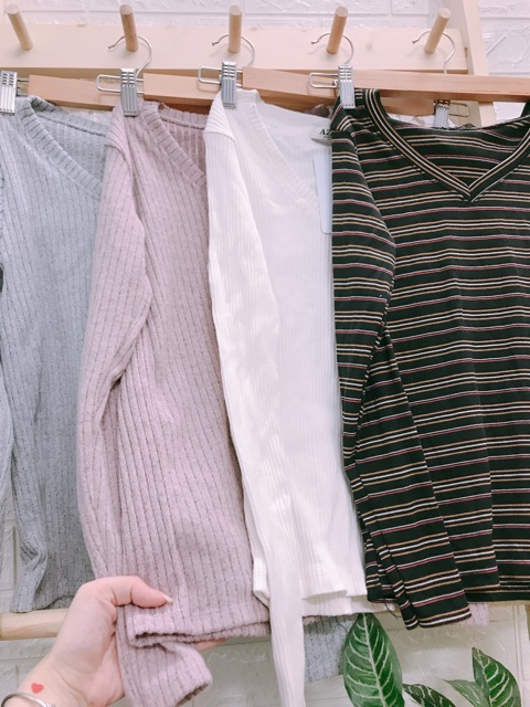 Áo thun body tay dài cổ tròn ( hình thật 100% ) | BigBuy360 - bigbuy360.vn