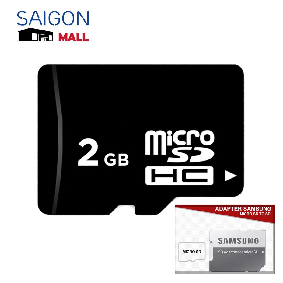 Thẻ nhớ 2Gb microSDHC OEM tặng Adapter Samsung - Bảo hành 1 năm | BigBuy360 - bigbuy360.vn