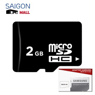 Thẻ nhớ 2Gb microSDHC OEM tặng Adapter Samsung - Bảo hành 1 năm