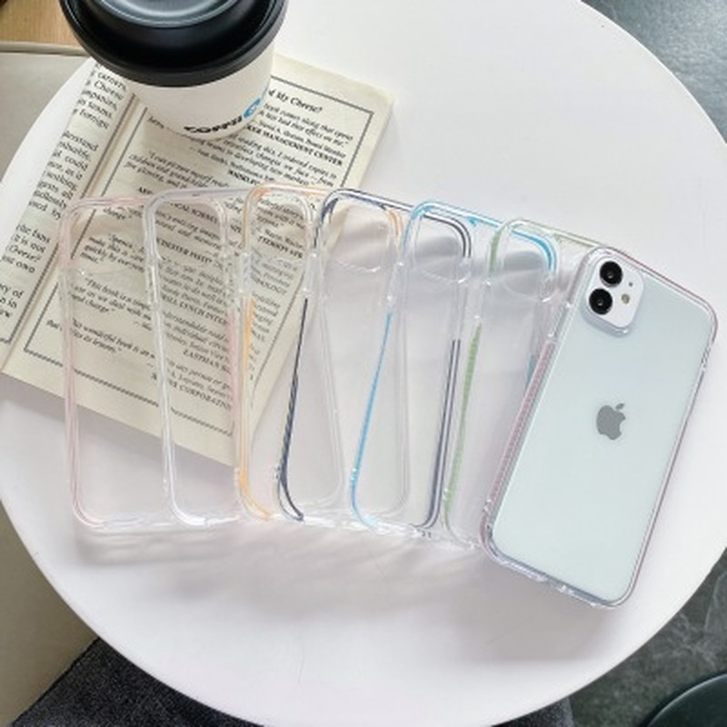 Ốp điện thoại trong suốt nhiều màu chống rơi cho Samsung A12 A22 A32 A52 A72