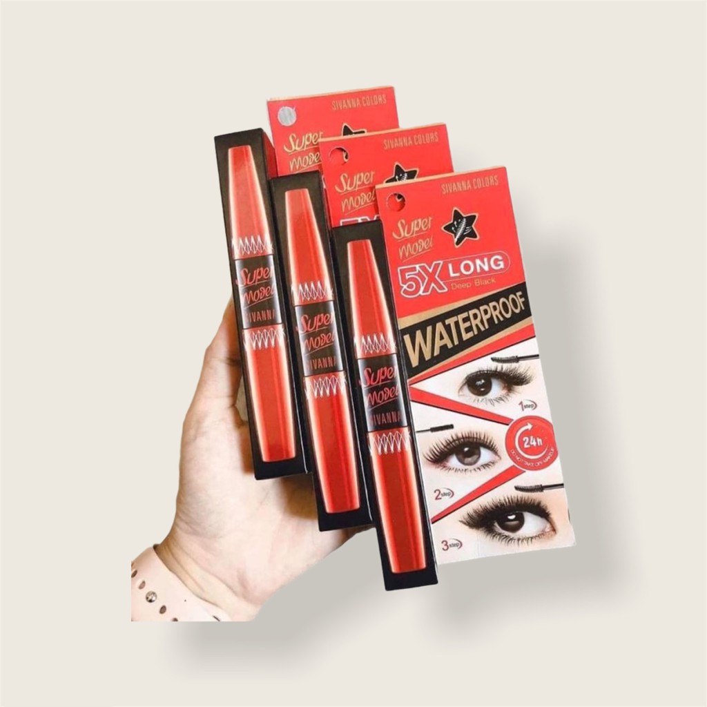 Mascara Sivanna Color 5x Long 2 Đầu Dài Mi Chuốt Mi Trên Và Môi Dưới Cao Cấp Thái Lan CS43 | BigBuy360 - bigbuy360.vn