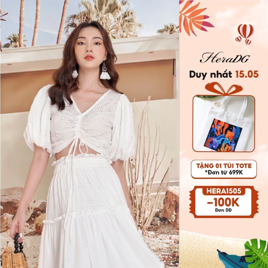 Áo crop rút ngực HeraDG - SAKBA025