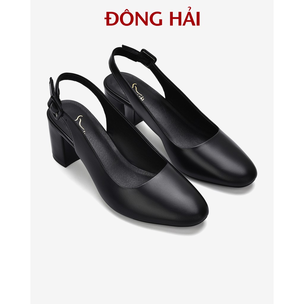 &quot;TẶNG NGAY 30K khi theo dõi gian hàng &quot;Giày Cao Gót Nữ SLINGBACK Gót Vuông Đông Hải - G85P6 (6cm)