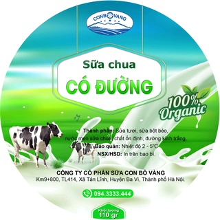 SỮA CHUA BÒ - CÓ ĐƯỜNG