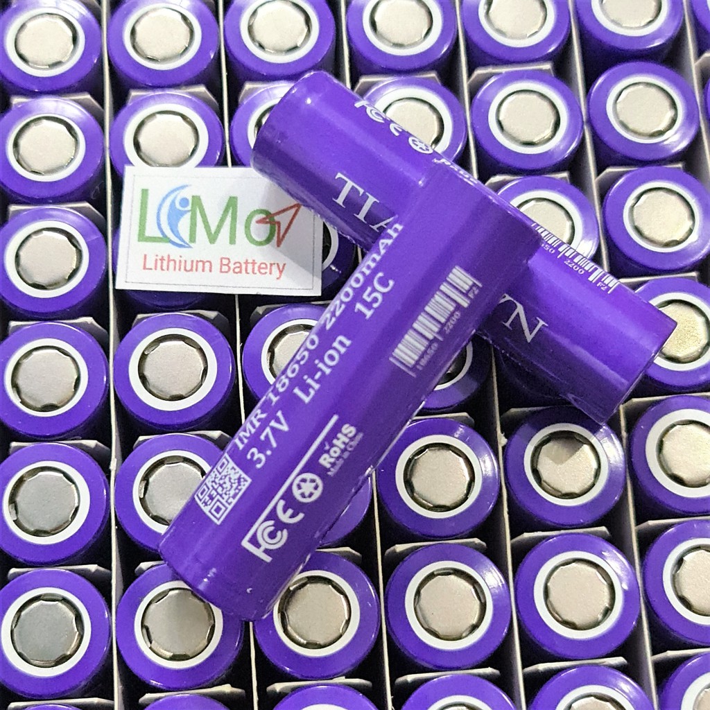 Combo 5 cell / 10 cell pin sạc 18650 2200mah - xả cao 30A. Pin chính hãng TIANVN 3.7v , nội trở pin cực thấp