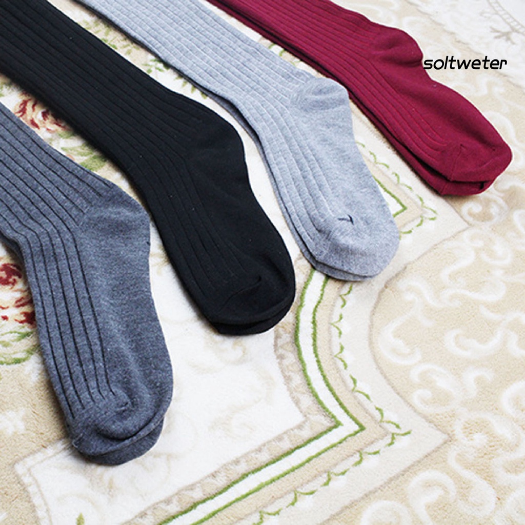 Tất Cotton Dài Qua Gối Giữ Ấm Chống Trượt Cho Mùa Đông