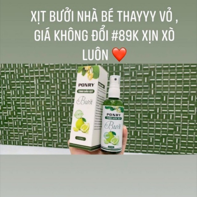 Xịt bưởi kích mọc tóc ( Của Ponry - Kèm quà )