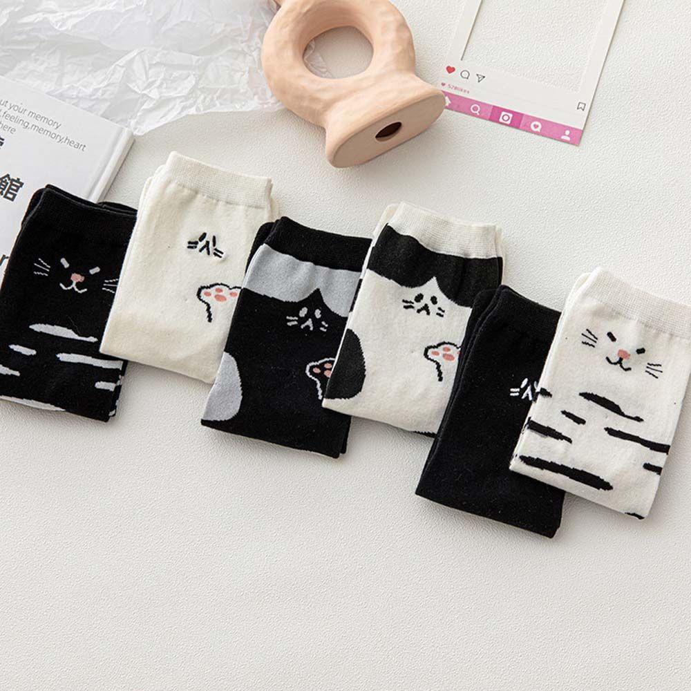 FORBETTER Vớ Cotton Xỏ Ngón Họa Tiết Động Vật Vui Nhộn Cho Nam Và Nữ